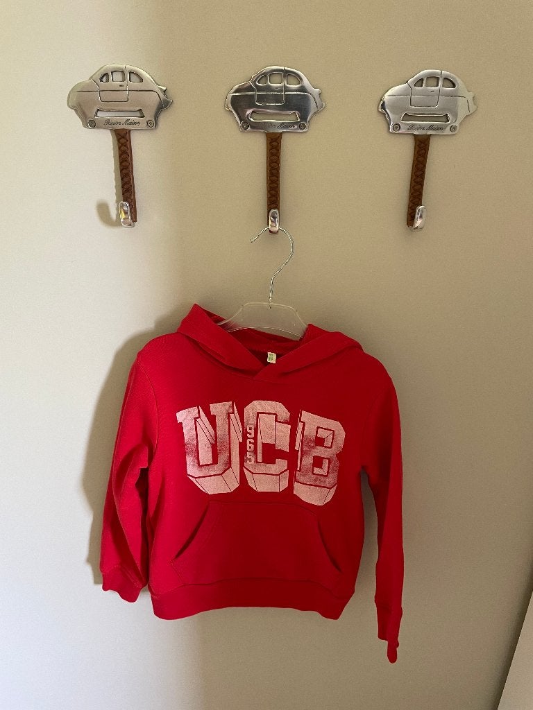 Hoody trui rood Benetton maat 122, Kinderen en Baby's, Kinderkleding | Maat 122, Ophalen, Trui of Vest, Zo goed als nieuw, Jongen