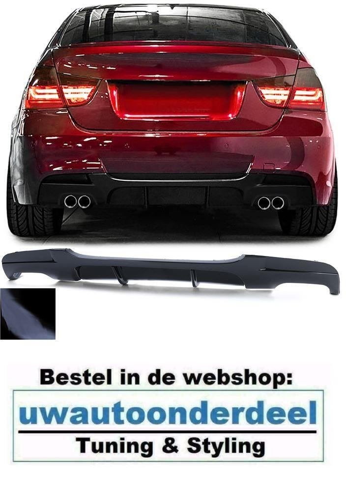 Diffuser Glans Zwart 4 x Uitlaat Voor Bmw 3 serie E90 E91 M