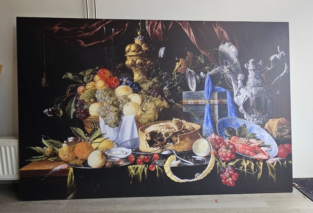 Canvas Schilderij / Print "Werk aan de Muur", Ophalen, Nieuw, 125 cm of meer, Schilderij
