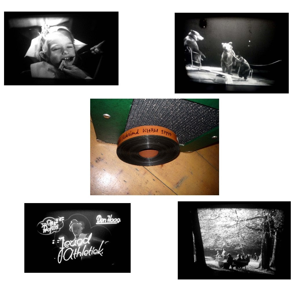 35mm film Klank-Beeld Profilti 1943 o.a.Circusberen 8min, Ophalen of Verzenden, 35mm film
