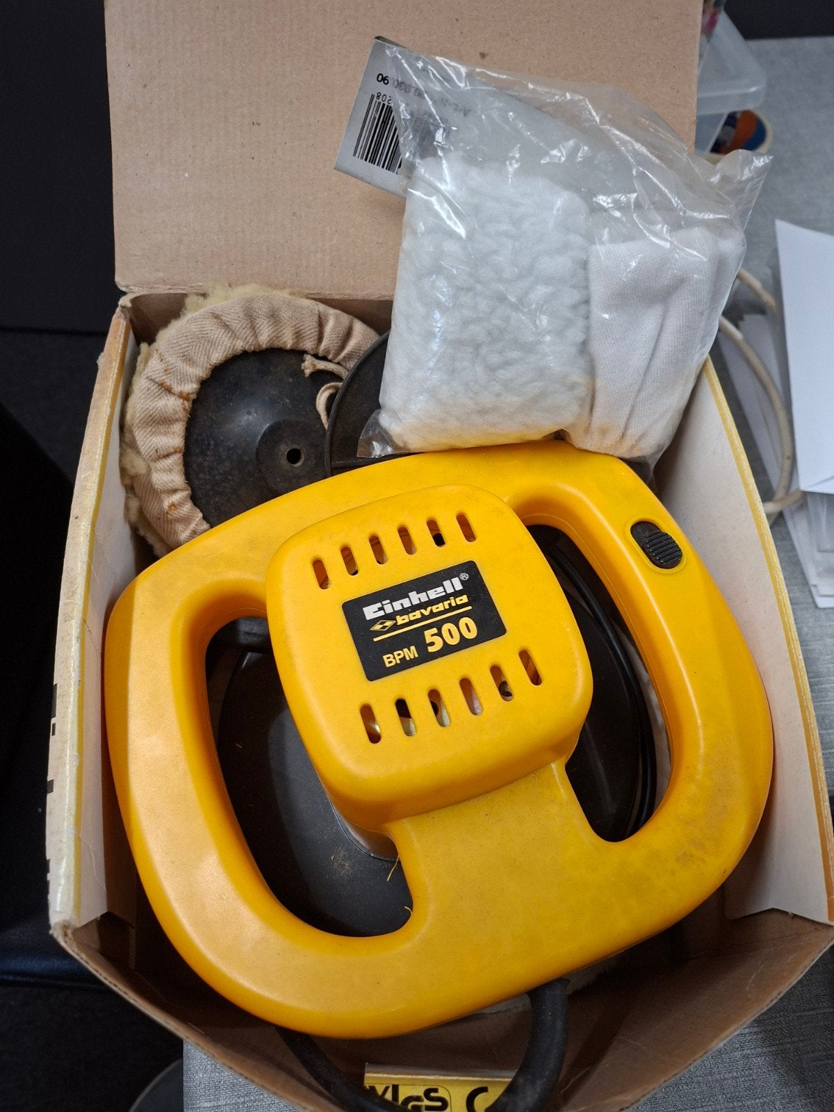 polijstmachine, Ophalen