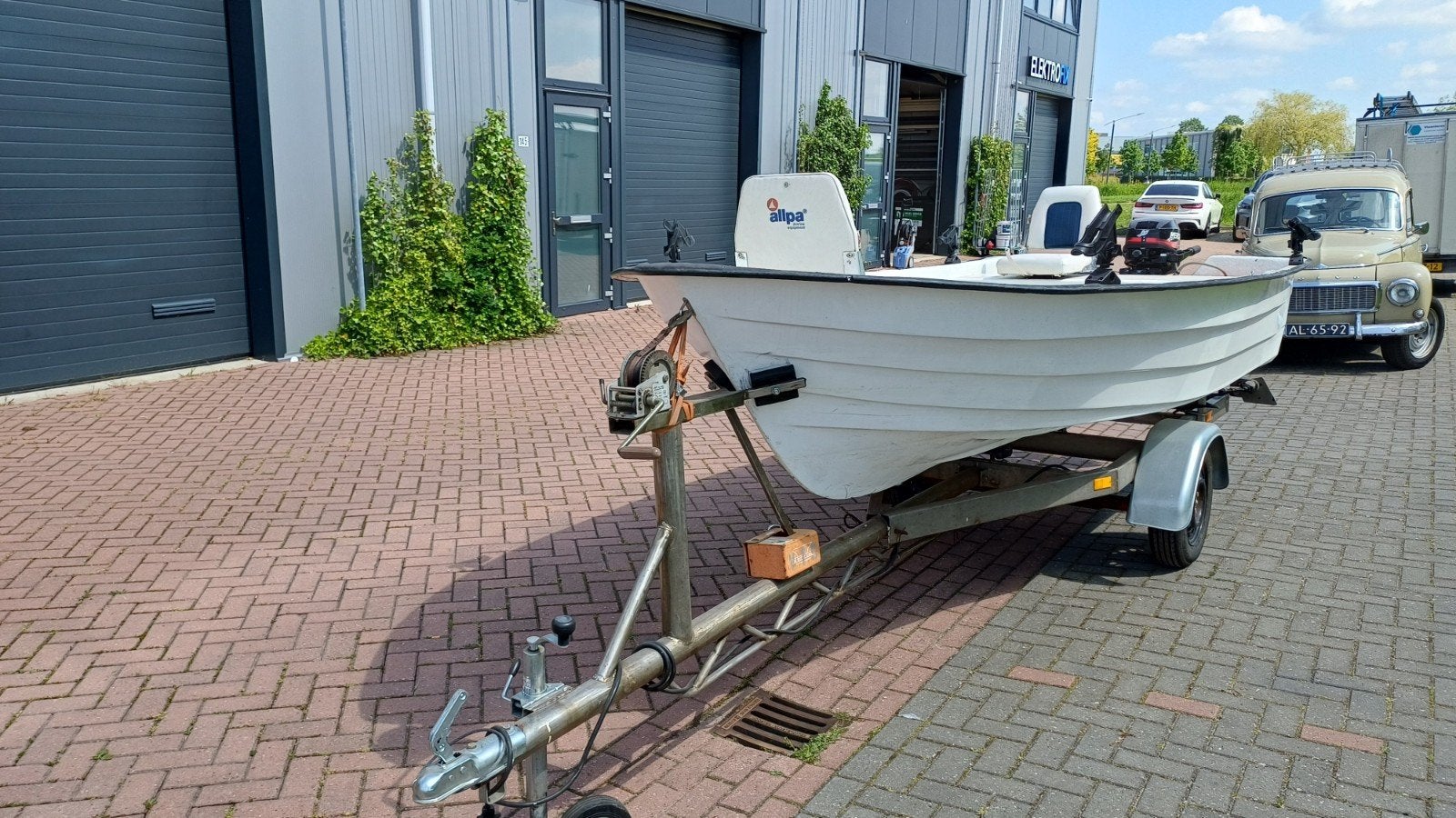 leuke boot met trailer en 15pk motor, Auto's, Overige carrosserieën, Overige bekleding, Origineel Nederlands, Overige kleuren
