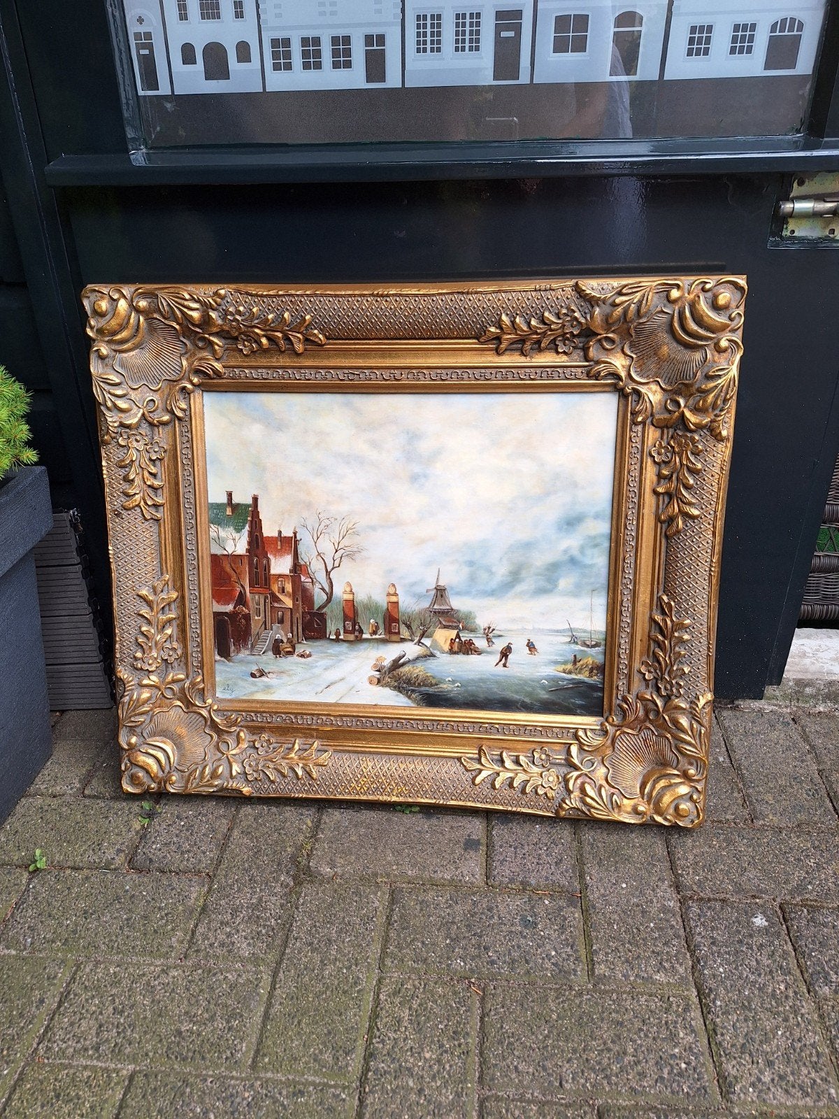Olieverf schilderij, Ophalen