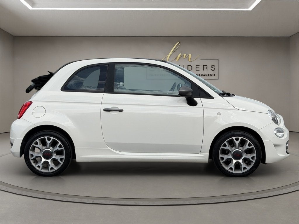 Fiat 500C 0.9 TwinAir Turbo Sport 2019 WIT | Cabrio | Airco, Auto's, Keurmerk '100% Onderhouden', 12 maanden, 86 pk, Gebruikt