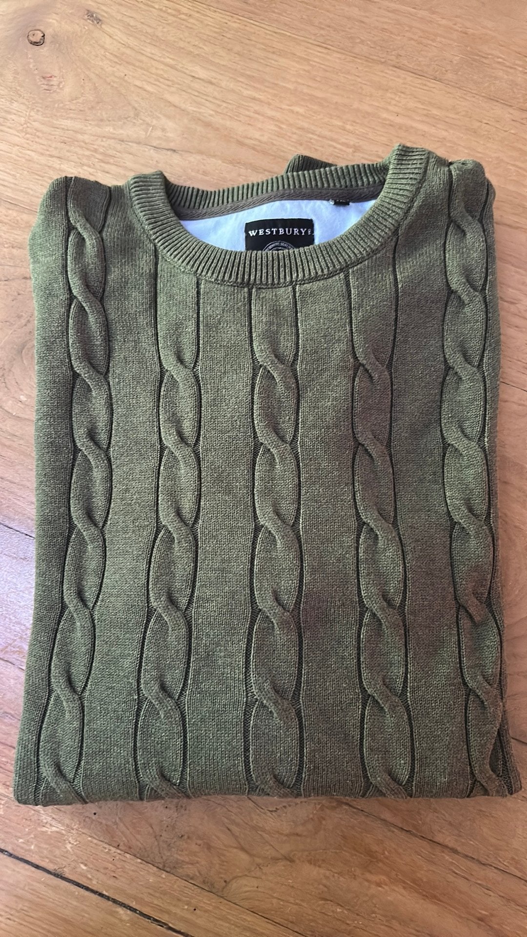 Prachtige klassieke heren kabeltrui maat 2 XL, Ophalen of Verzenden, Gedragen, Blauw