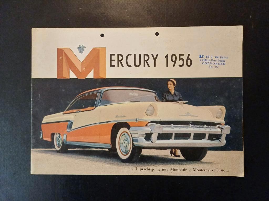 MERCURY USA 1956 brochure folder origineel NL, Ophalen of Verzenden, Gelezen, Overige merken