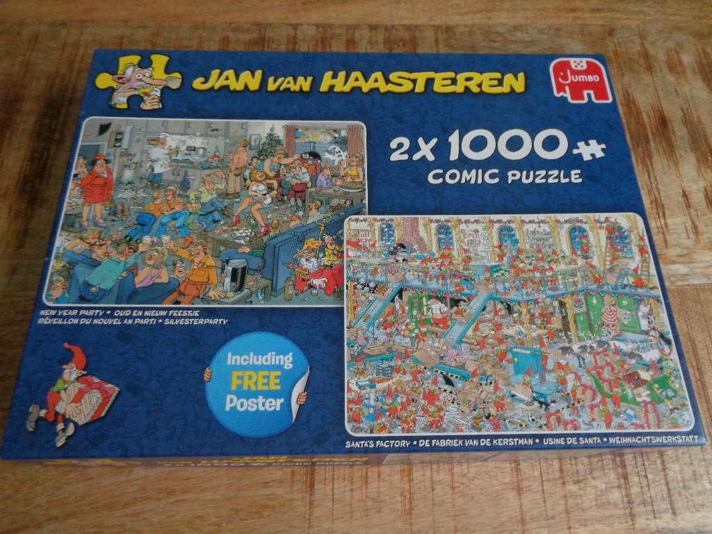 jan van haasteren 2 x 1000, Ophalen of Verzenden, 500 t/m 1500 stukjes, Zo goed als nieuw