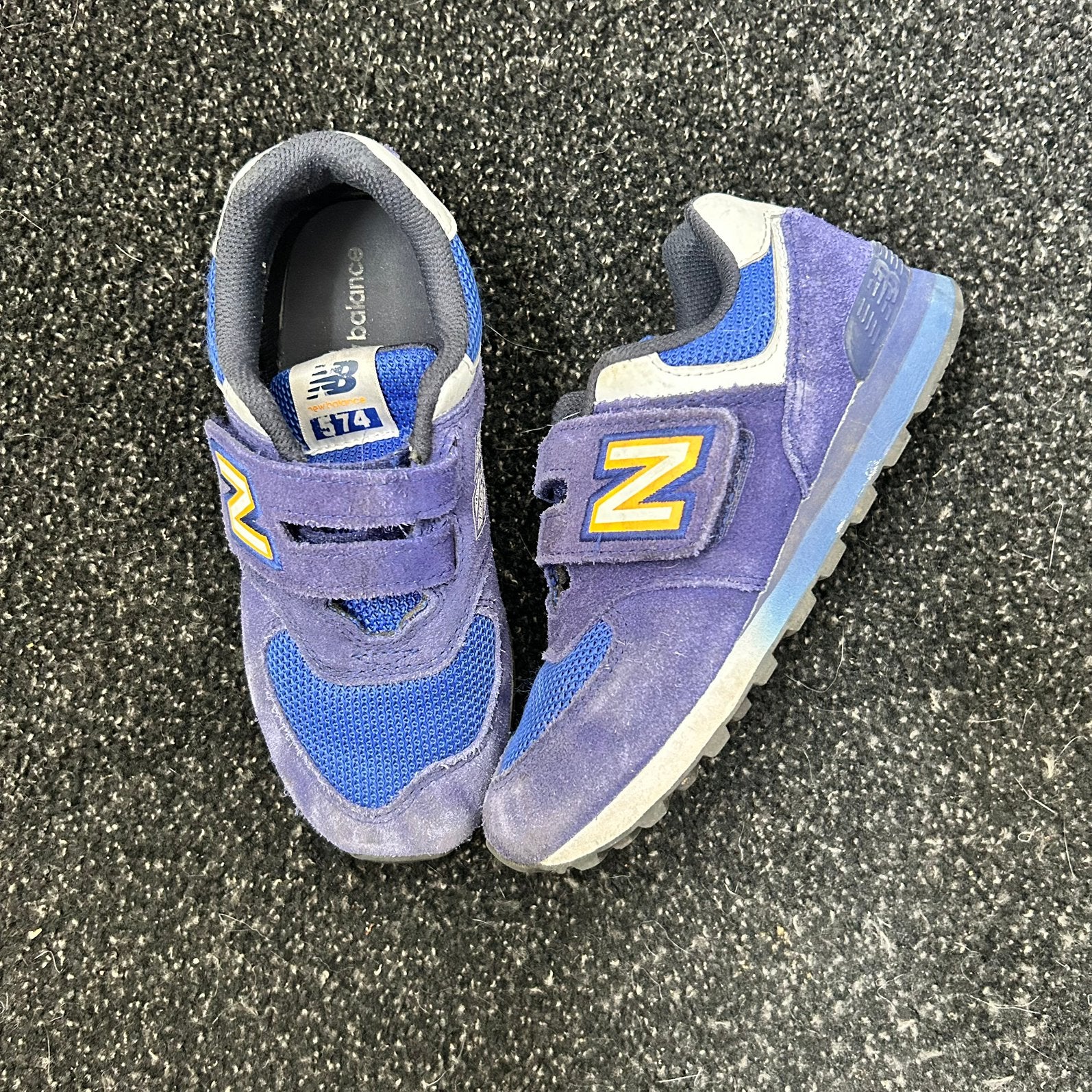 New Balance 574 sneakers – Blauw/Paars – Maat 33, Gebruikt, Jongen of Meisje, Schoenen, Ophalen of Verzenden