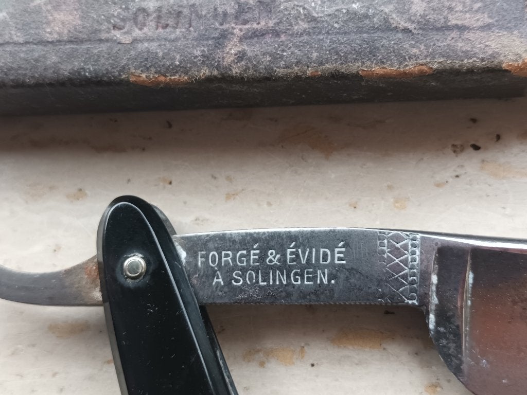 Vintage Scheermes 77 Wicawa Solingen -Forgé en Évidé, Ophalen of Verzenden