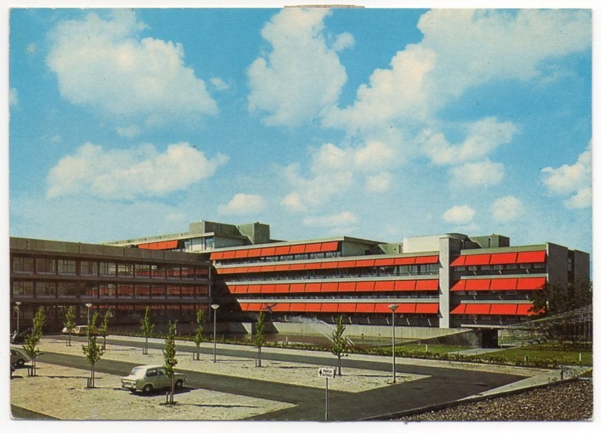 Geldrop St. Anna Ziekenhuis met DAF 1976, Ophalen of Verzenden, 1960 tot 1980, Gelopen, Noord-Brabant