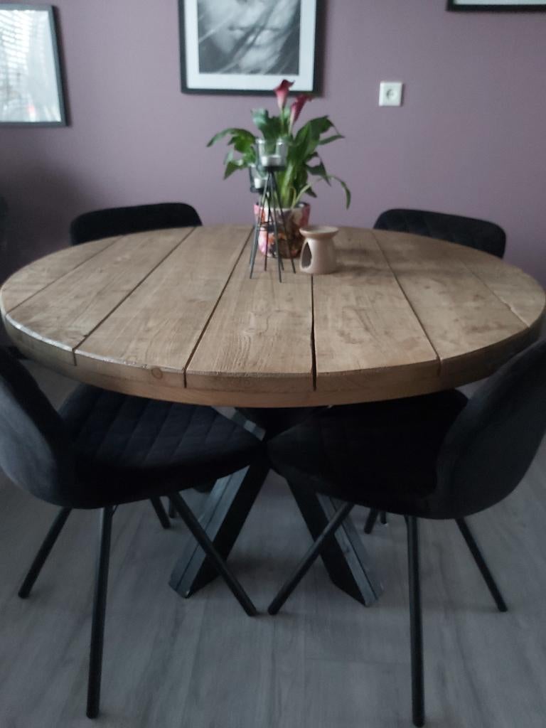 eettafel, Ophalen, 50 tot 100 cm, 100 tot 150 cm, Rond