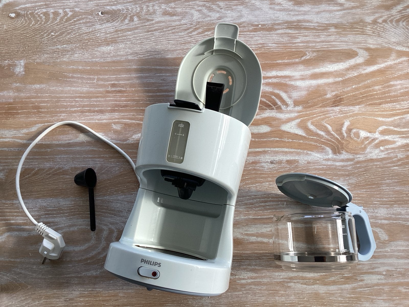 Philips HD 7450 Koffiezetapparaat - Wit, Gebruikt, Koffiemachine, Gemalen koffie, Ophalen of Verzenden