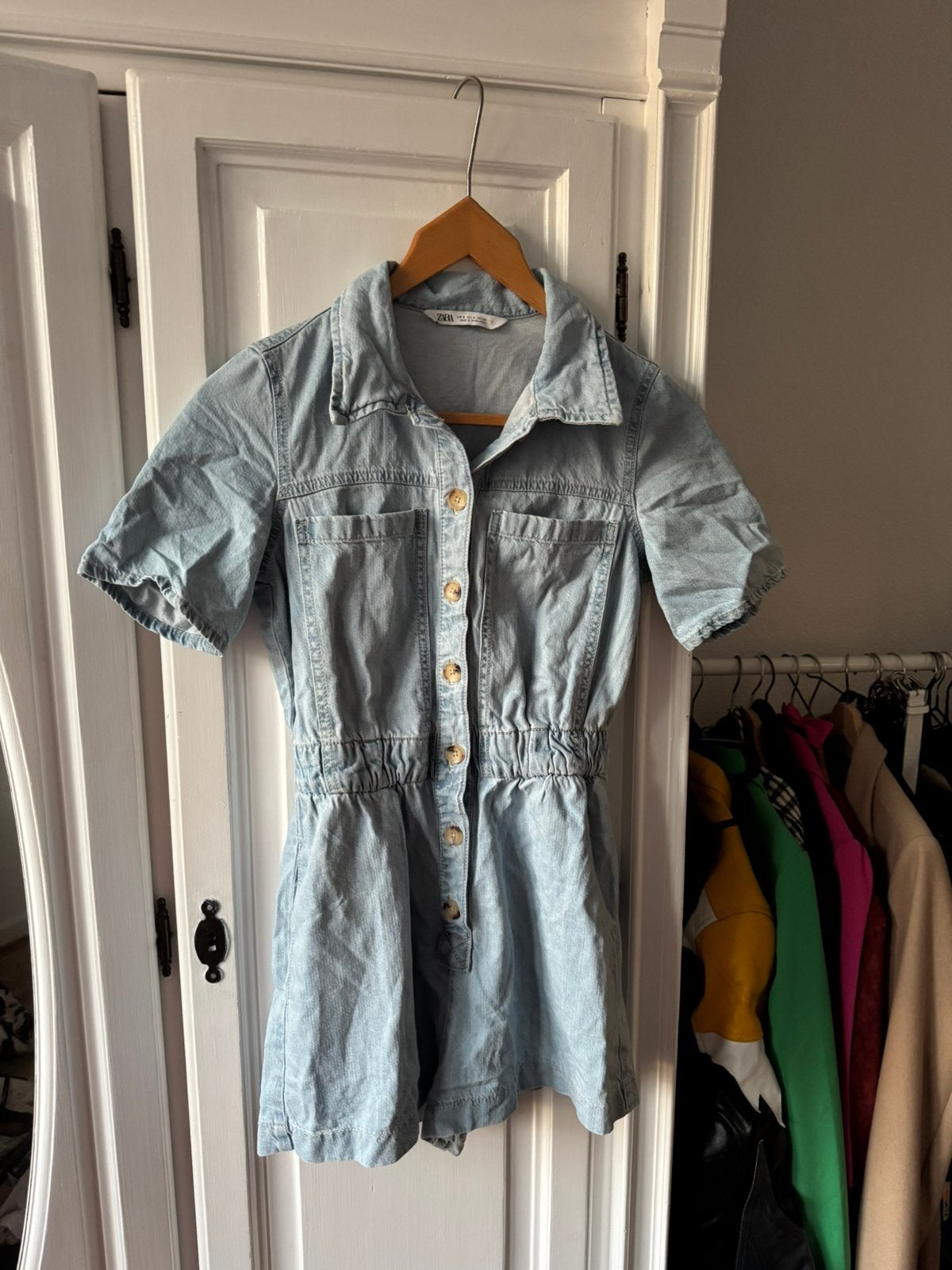 Zara playsuit jumpsuit, Ophalen of Verzenden, Zo goed als nieuw, Maat 36 (S), Blauw