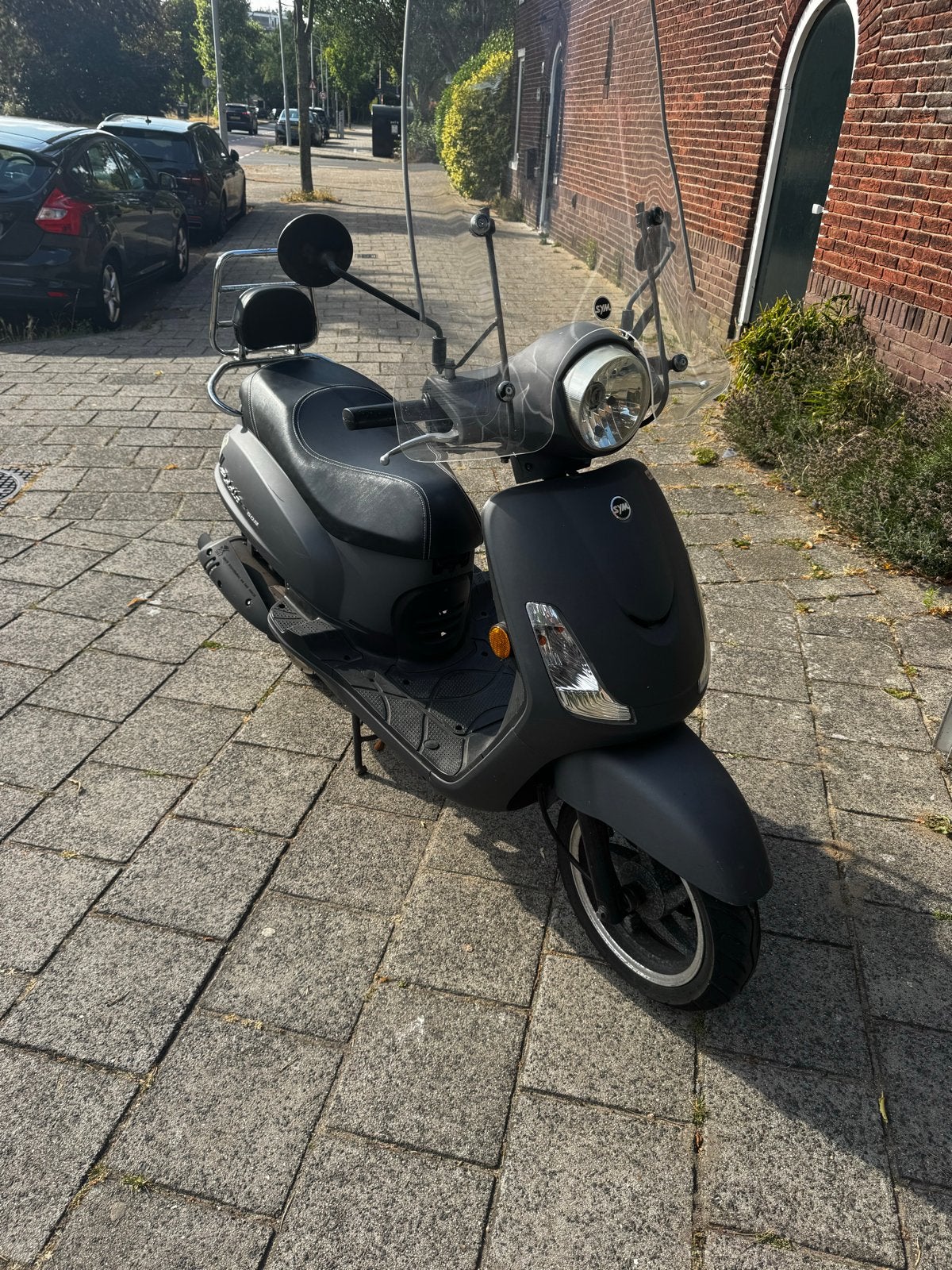 Sym Fiddle II 50S Scooter - Mat Zwart, Fietsen en Brommers, Snorfietsen en Snorscooters, Ophalen, Gebruikt, SYM, Benzine