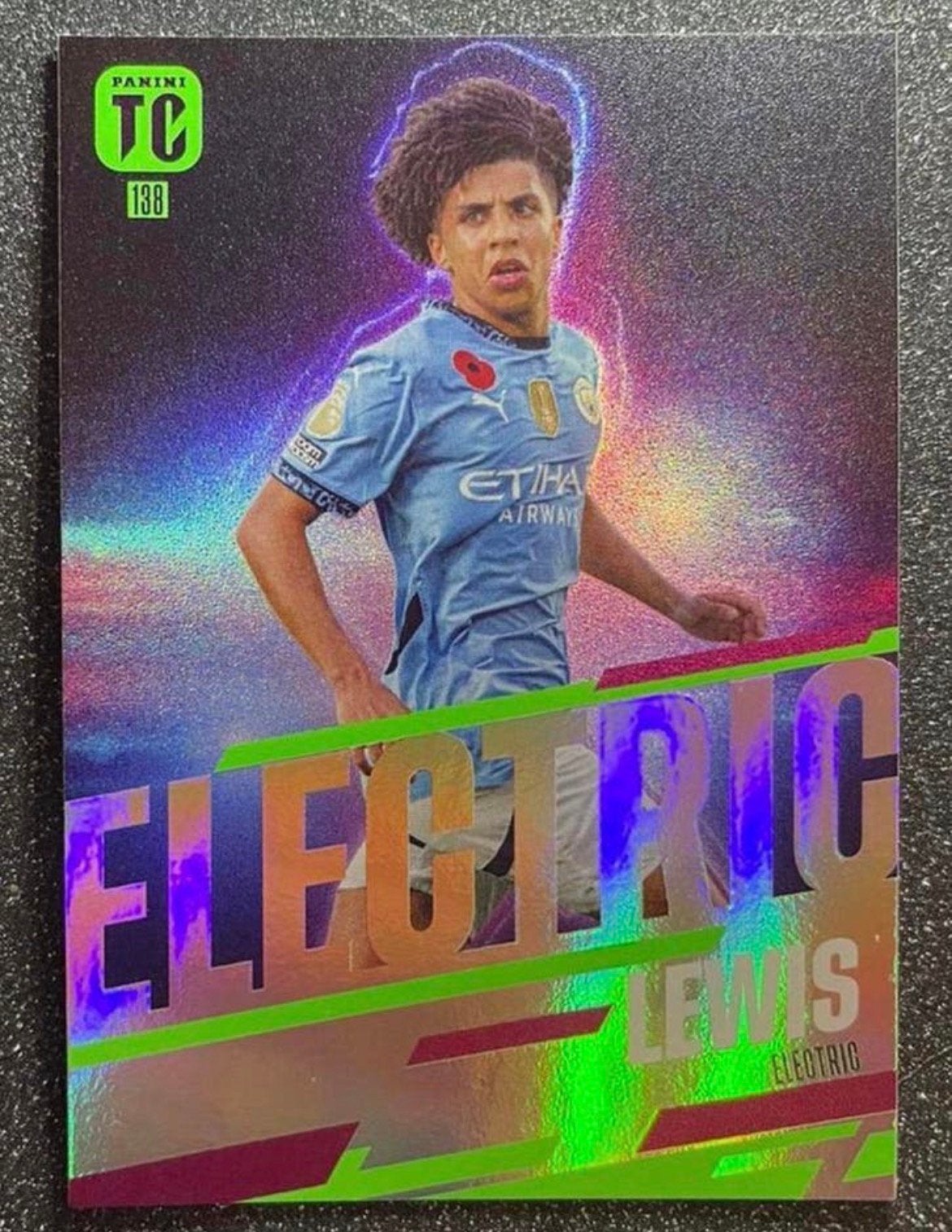 Panini Top Class 2025  ELECTRIC  RICO LEWIS MANCHESTER CITY, Verzenden, Zo goed als nieuw, Plaatje