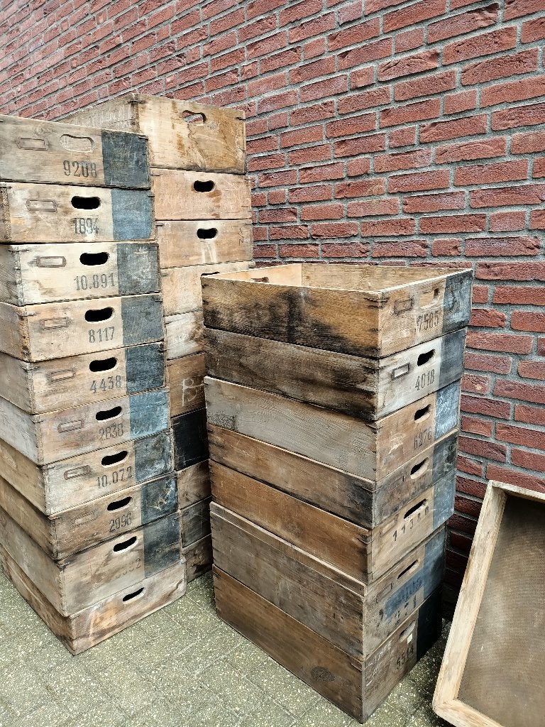 antieke kistjes, kratten voor hondenmand, kattenmand, nummer, Ophalen