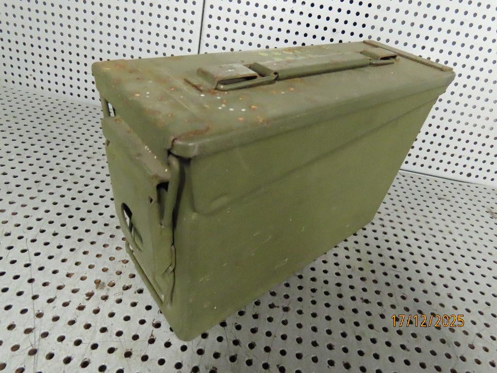 Ammo-box Munitie kistje .30 MG Box USA metalen ammobox, Ophalen of Verzenden, Landmacht, USA, Amerika