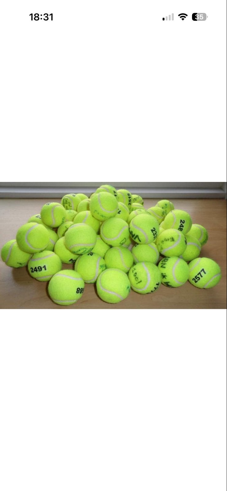 100 gebruikte tennisballen - Steun KNGF Geleidehonden!, Dieren en Toebehoren, Ophalen of Verzenden, Gebruikt