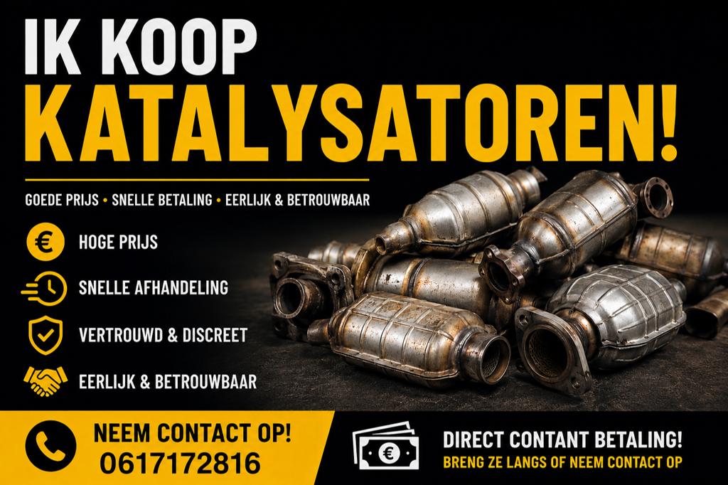 Gezocht inkoop katalysator en roetfilters, Ophalen, Nieuw