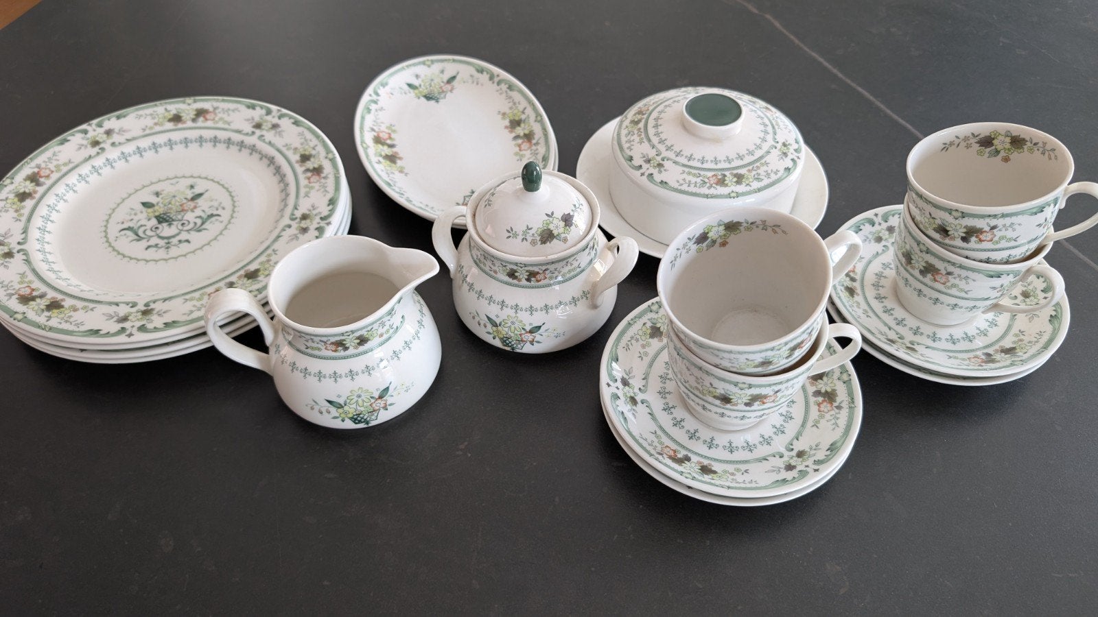 Vintage Royal Doulton Provencal Diner Servies - 17-delig, Ophalen
