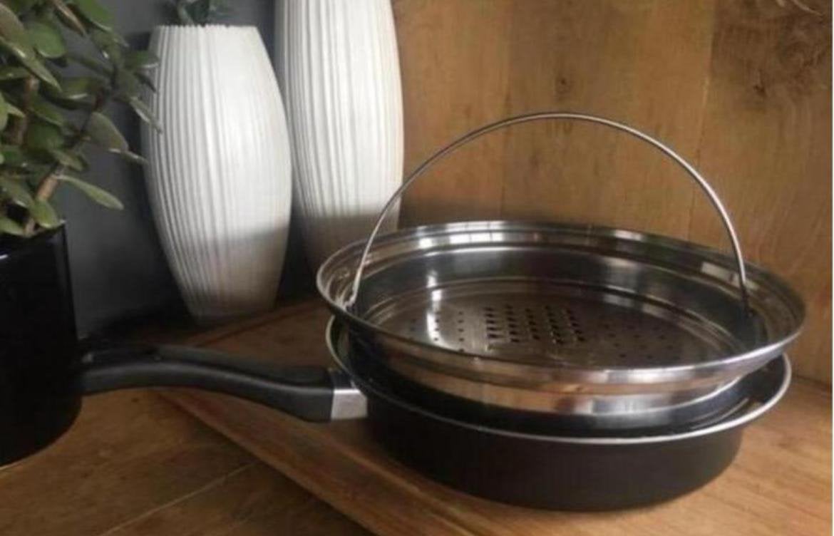 Multifunctionele pan NIEUW met rasp en stoominzet, Met handvatten, Verzenden, Overige typen, Overige merken