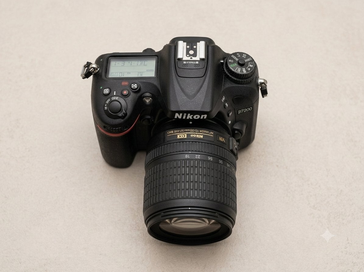 Nikon D7200 spiegelreflexcamera met lens, Gebruikt, Spiegelreflex, Ophalen of Verzenden, Accu