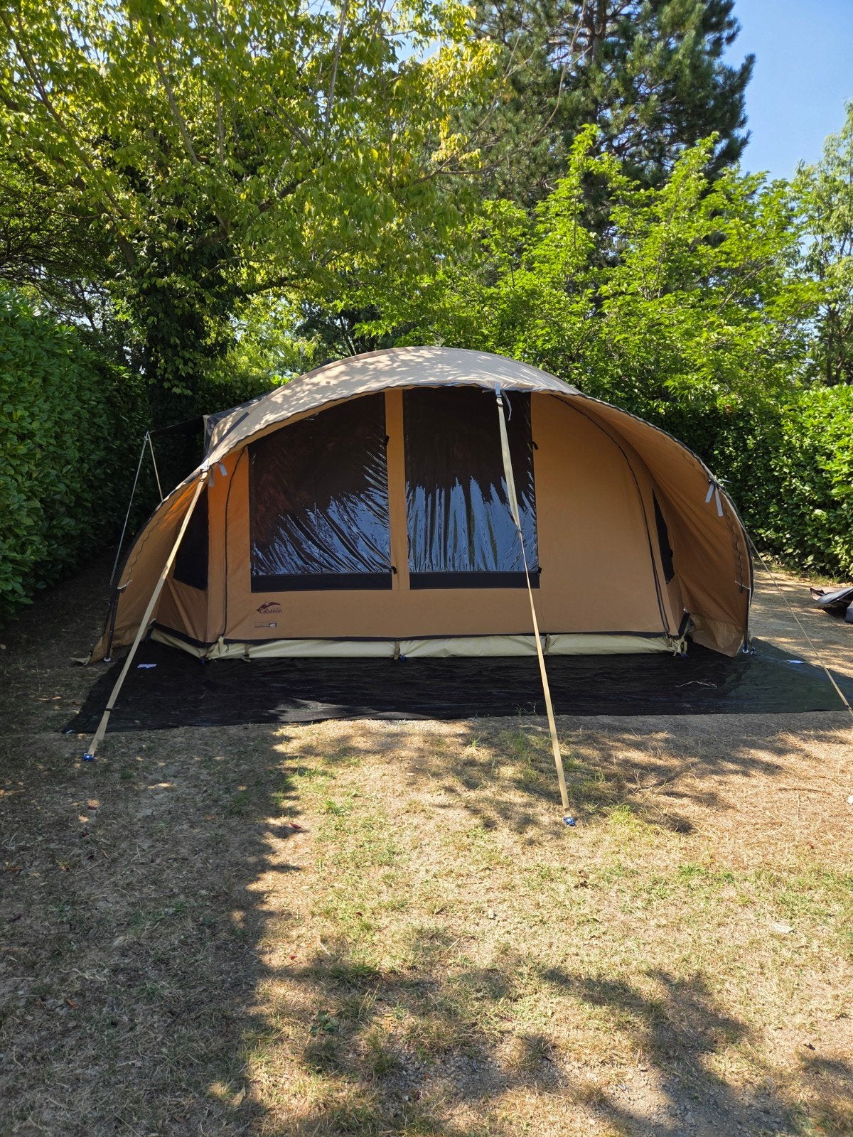Cabanon Malawi 2.0 vouwwagen met voortent en luifel, Caravans en Kamperen, Vouwwagens, Ophalen, Cabanon, Tot en met 2, Beige