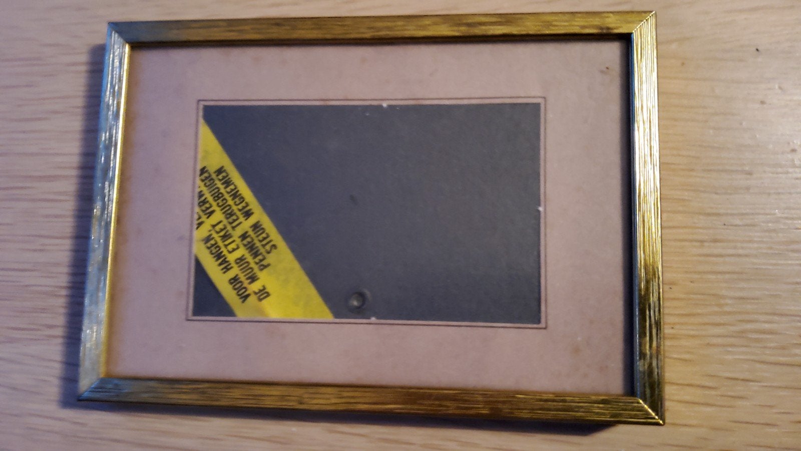 oud retro goud kleurig fotolijstje gemerkt Jyden mat glas., Ophalen of Verzenden