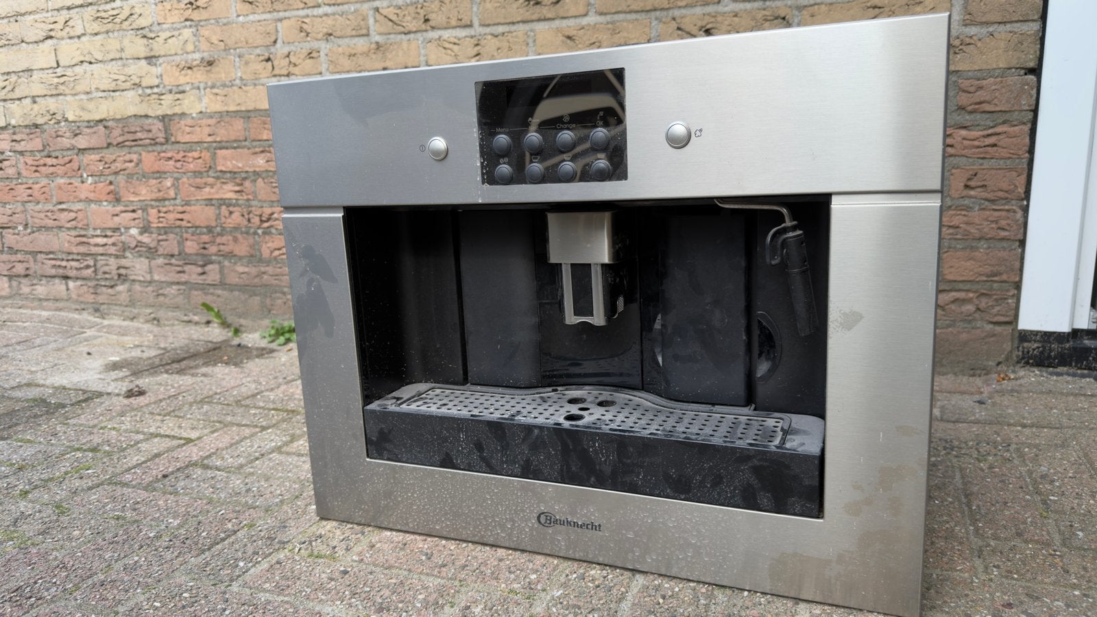 Bauknecht (MET STORING)KM 7200IN Inbouw Koffiemachine, Ophalen, Afneembaar waterreservoir, Gebruikt, Espresso apparaat