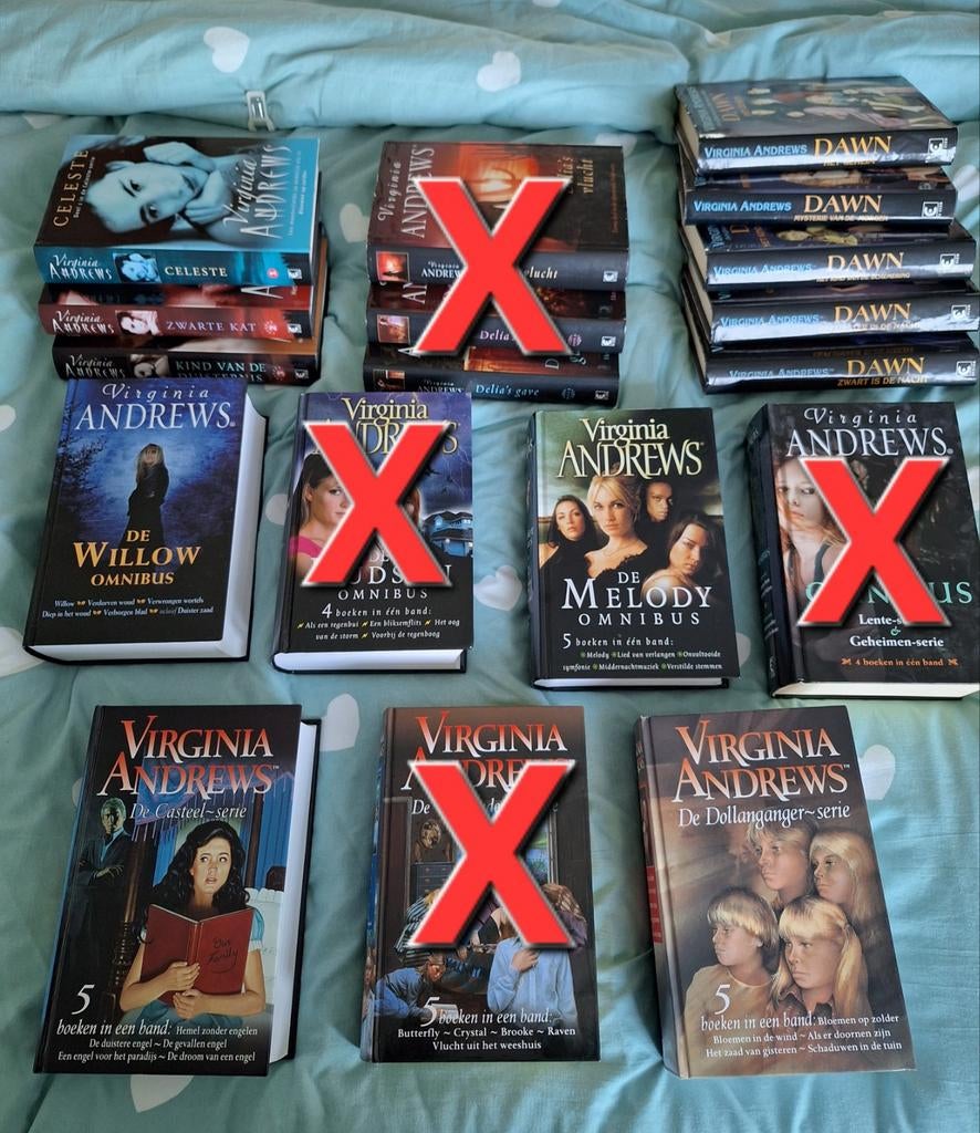 6x spannende boekenserie van Virginia Andrews, Boeken, Ophalen of Verzenden, Zo goed als nieuw, Virginia Andrews, Nederland