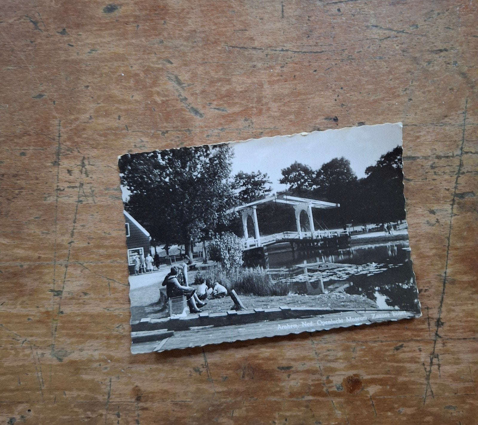 Oude ansichtkaart Openlucht Museum Arnhem, Gelopen, Ophalen of Verzenden, 1940 tot 1960, Gelopen, Gelderland