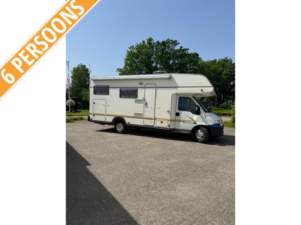Fiat Ducato 2.8 JTD Eura Mobil 6 persoons, Caravans en Kamperen, Campers, Koelkast, Bedrijf, Handgeschakeld, Buitenlamp