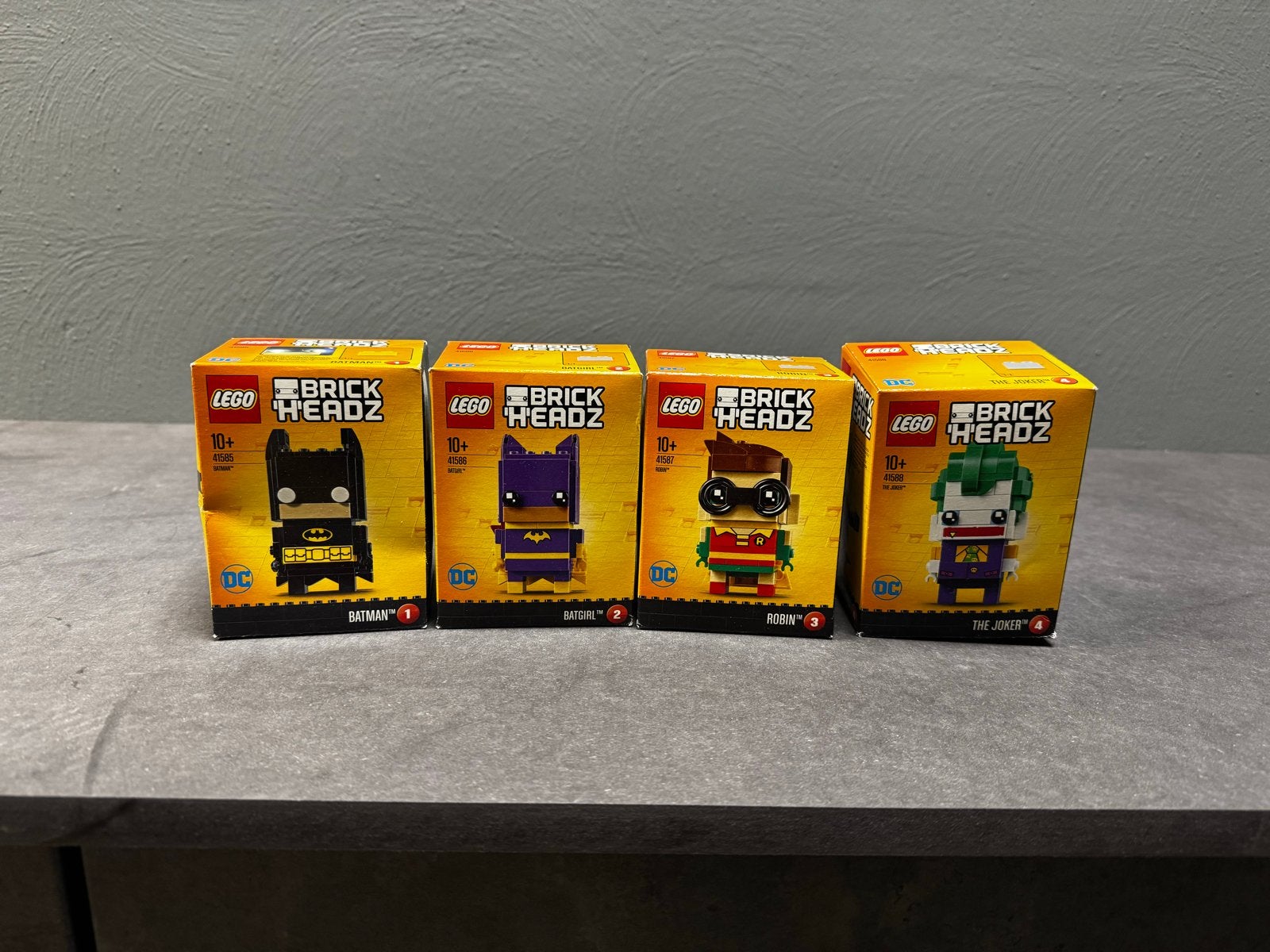 LEGO BrickHeadz DC Set (Batman, Batgirl, Robin,Joker), Gebruikt, BrickHeadz, Lego, Ophalen of Verzenden