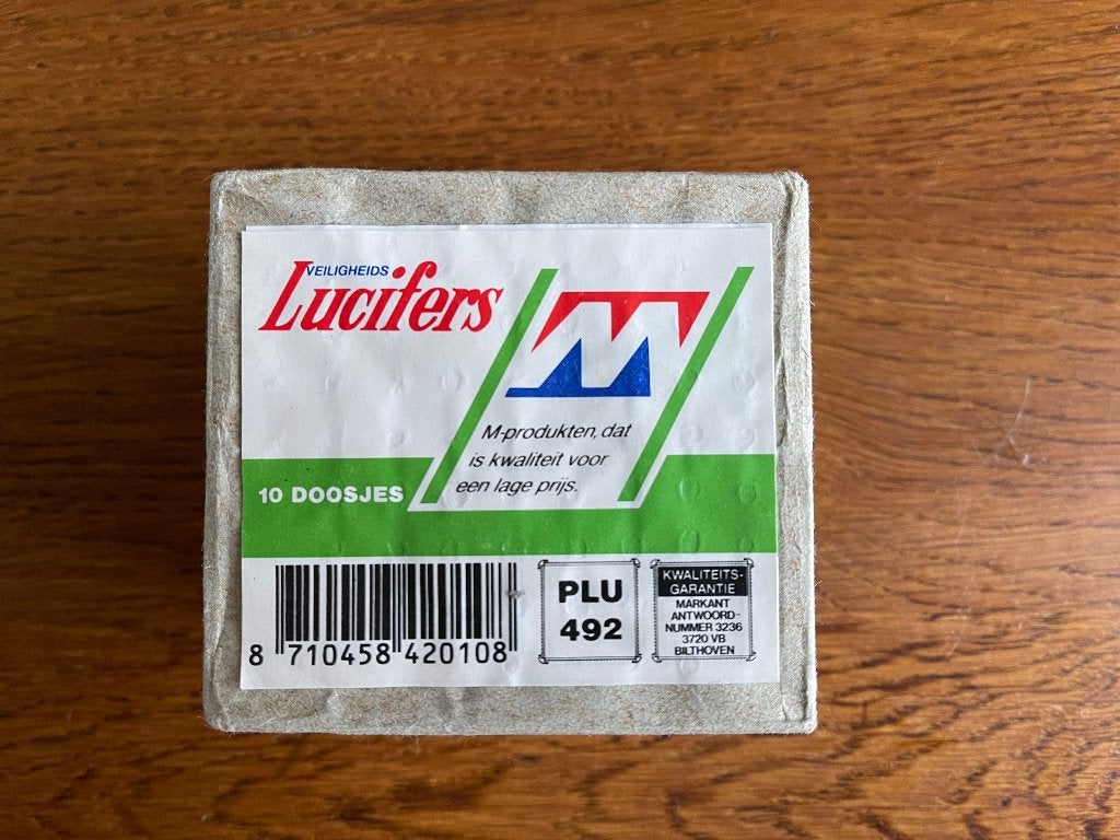 Groot pak 'Lucifers' Merk: "Markant" 'Jaren 70/80' Nieuw, Verzamelen, Ophalen of Verzenden, Nieuw, Reclamebord