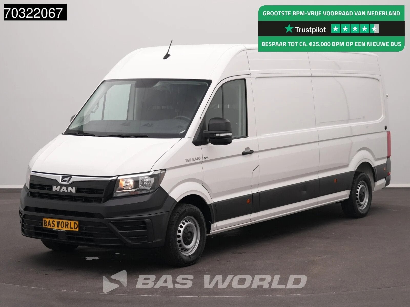 MAN TGE 3.140 L4H3 Klima Tempomat Kamera Parkensensoren Euro, Stof, Gebruikt, Euro 6, 4 cilinders
