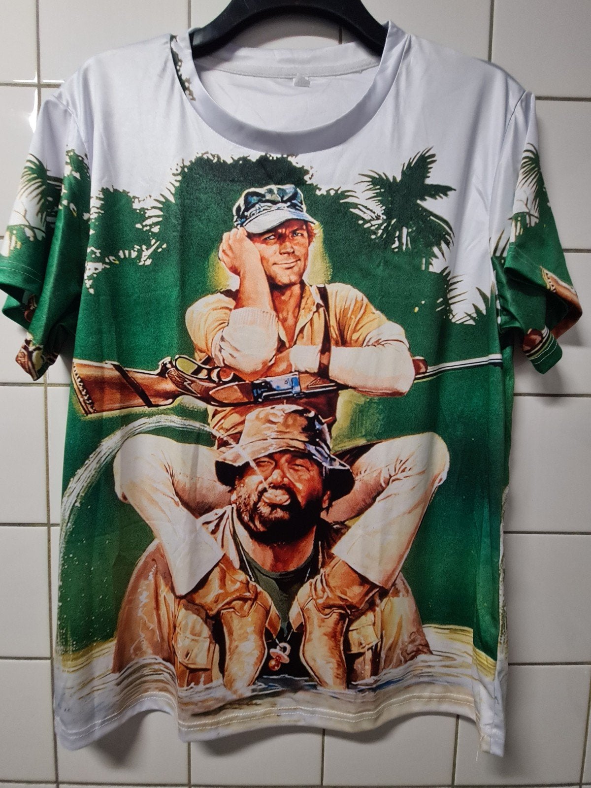 Bud Spencer en Terence Hill T-shirt, Onbekend, Meerkleurig, Nieuw, Overige maten