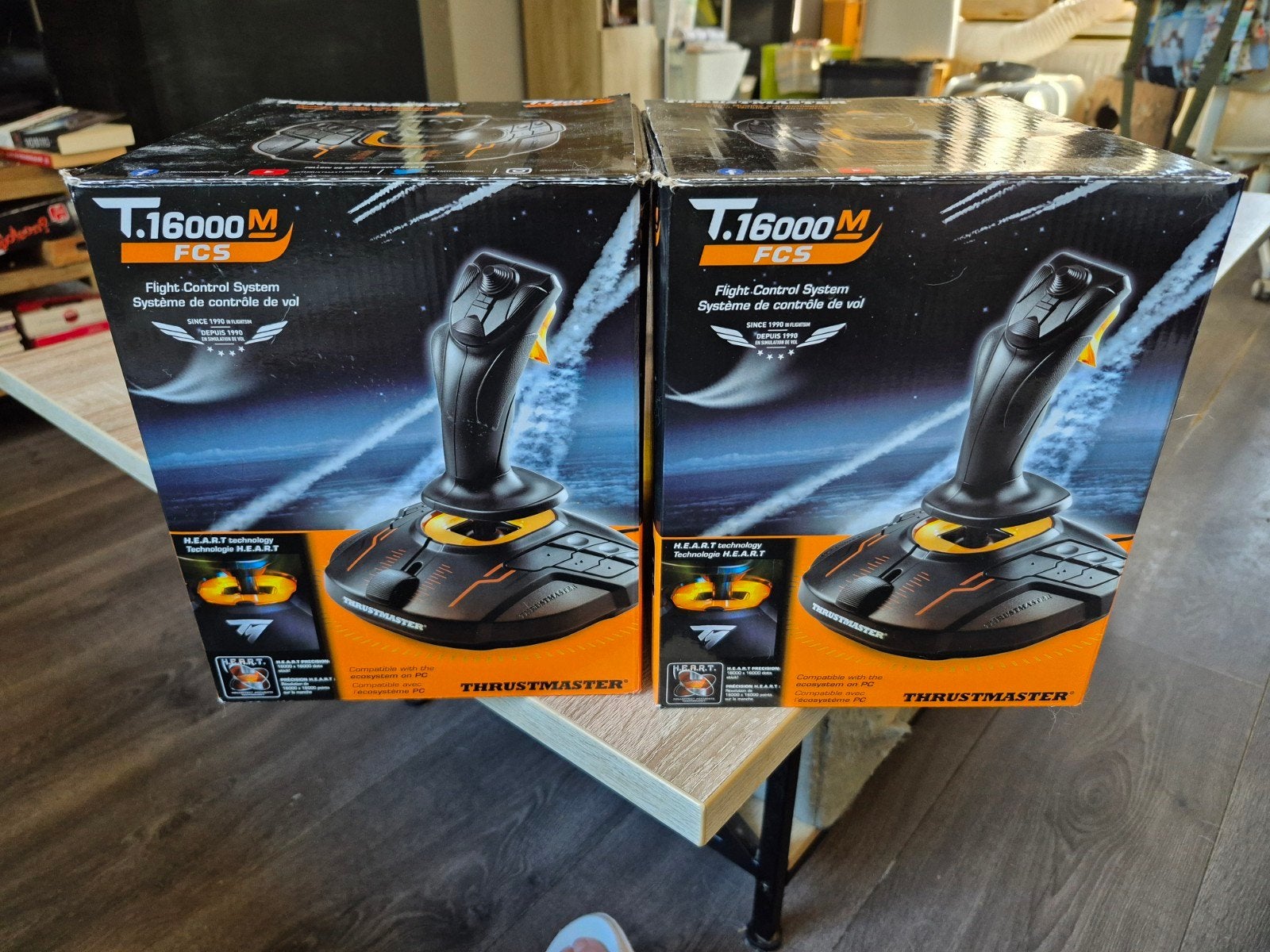 Thrustmaster T.16000M FCS Flight Control System (2x), Computers en Software, Joysticks, Zo goed als nieuw, Ophalen of Verzenden