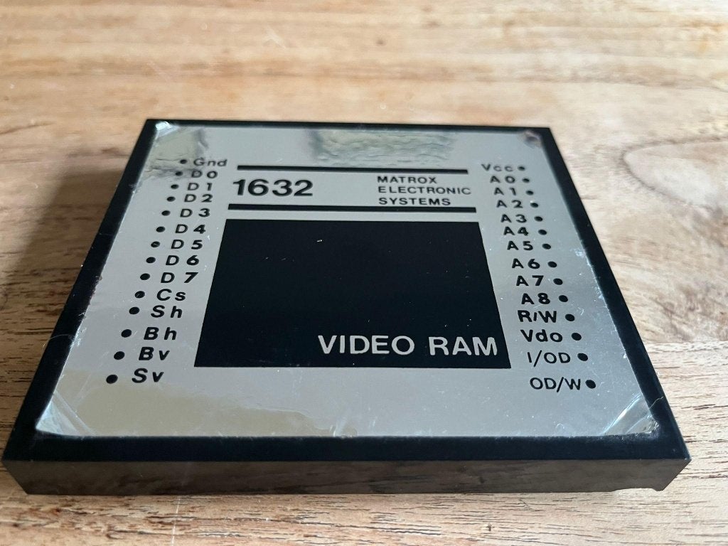 Matrox MTX-1632 Video RAM (1978) – Zeer zeldzaam, Computers en Software, Videokaarten, Ophalen of Verzenden, Gebruikt, GDDR6