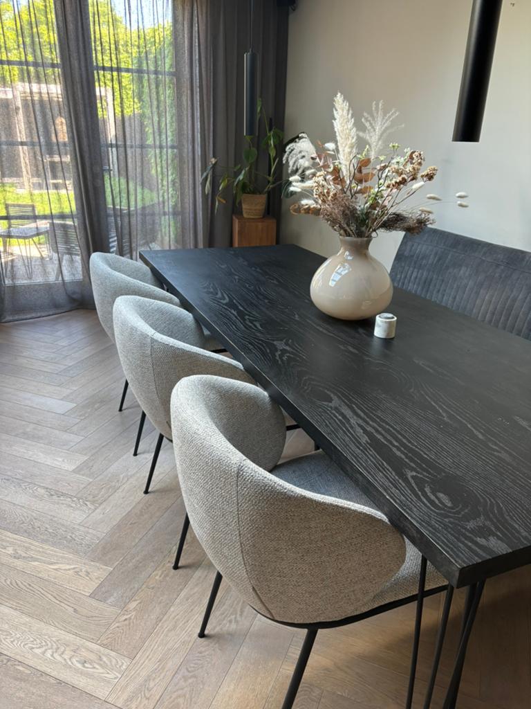Te koop: 3 nieuwe eetkamerstoelen - creme, Huis en Inrichting, Tafels | Eettafels, Ophalen, Nieuw, Rond, 50 tot 100 cm