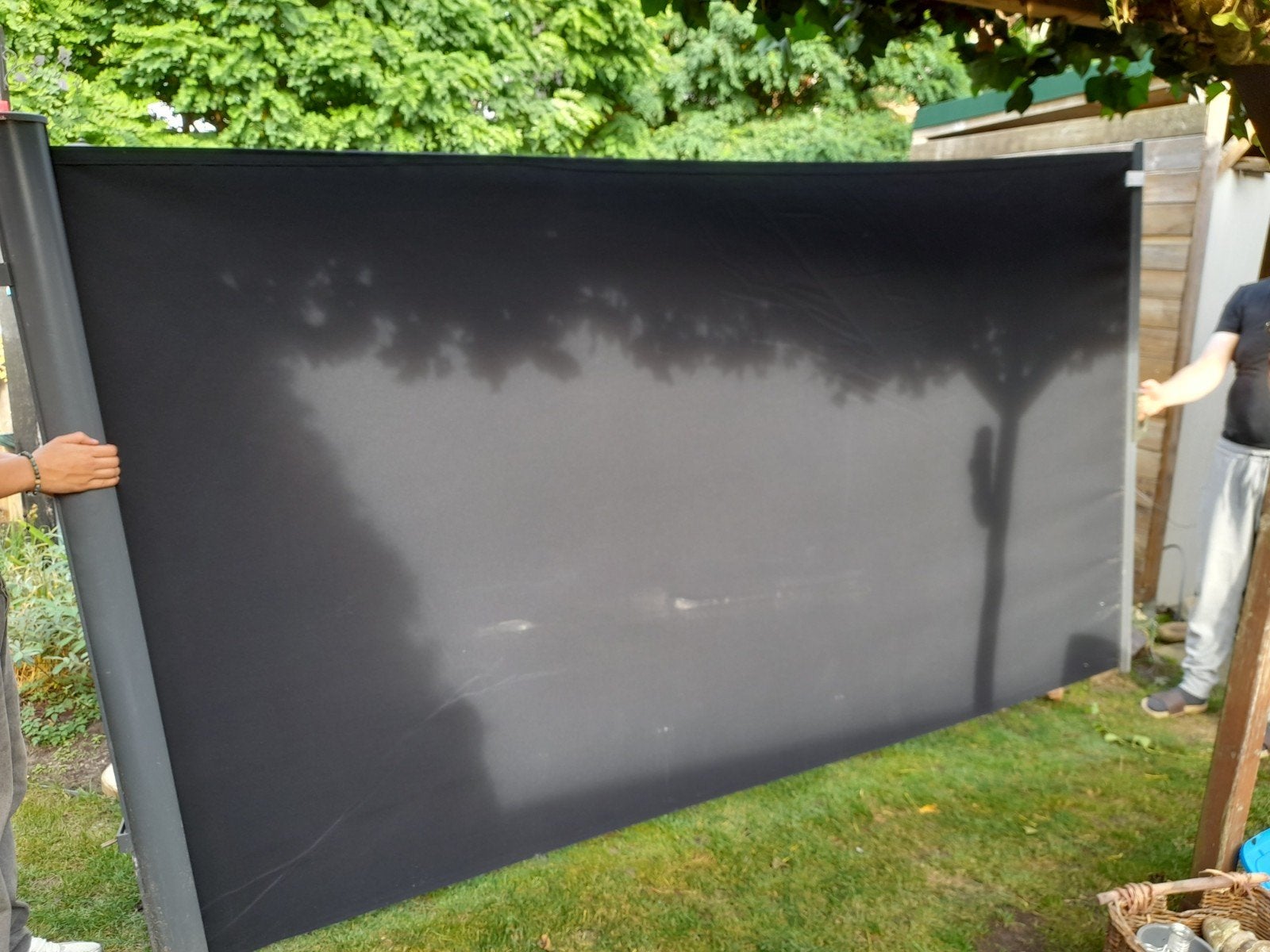 Uittrekbaar windscherm, Ophalen, Gebruikt, Aluminium, 200 cm of meer