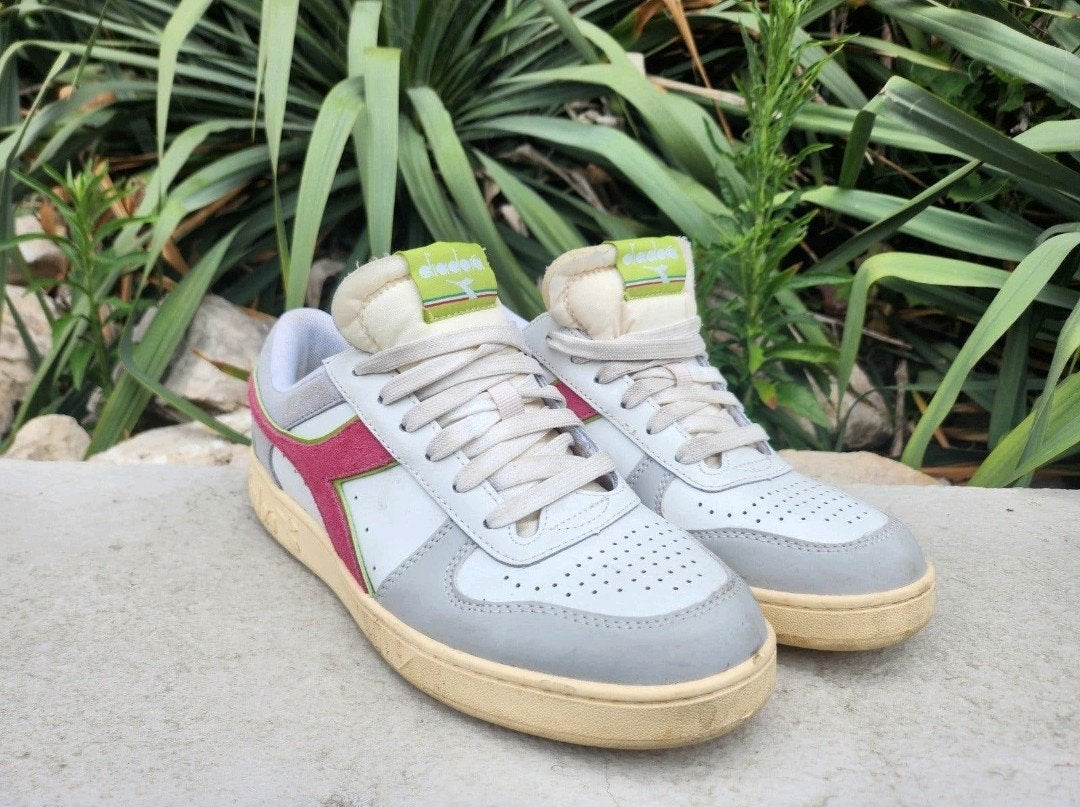 Diadora Magic Basket Demi Dames Hoge sneakers - Leren Sneake, Ophalen of Verzenden, Gebruikt, Overige typen, Overige merken
