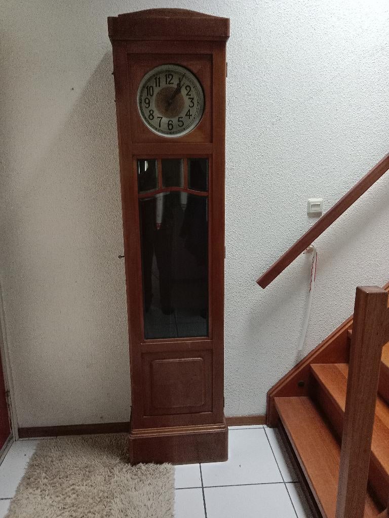 Antieke staande klok te koop, Huis en Inrichting, Ophalen, Gebruikt, Analoog, Staande klok