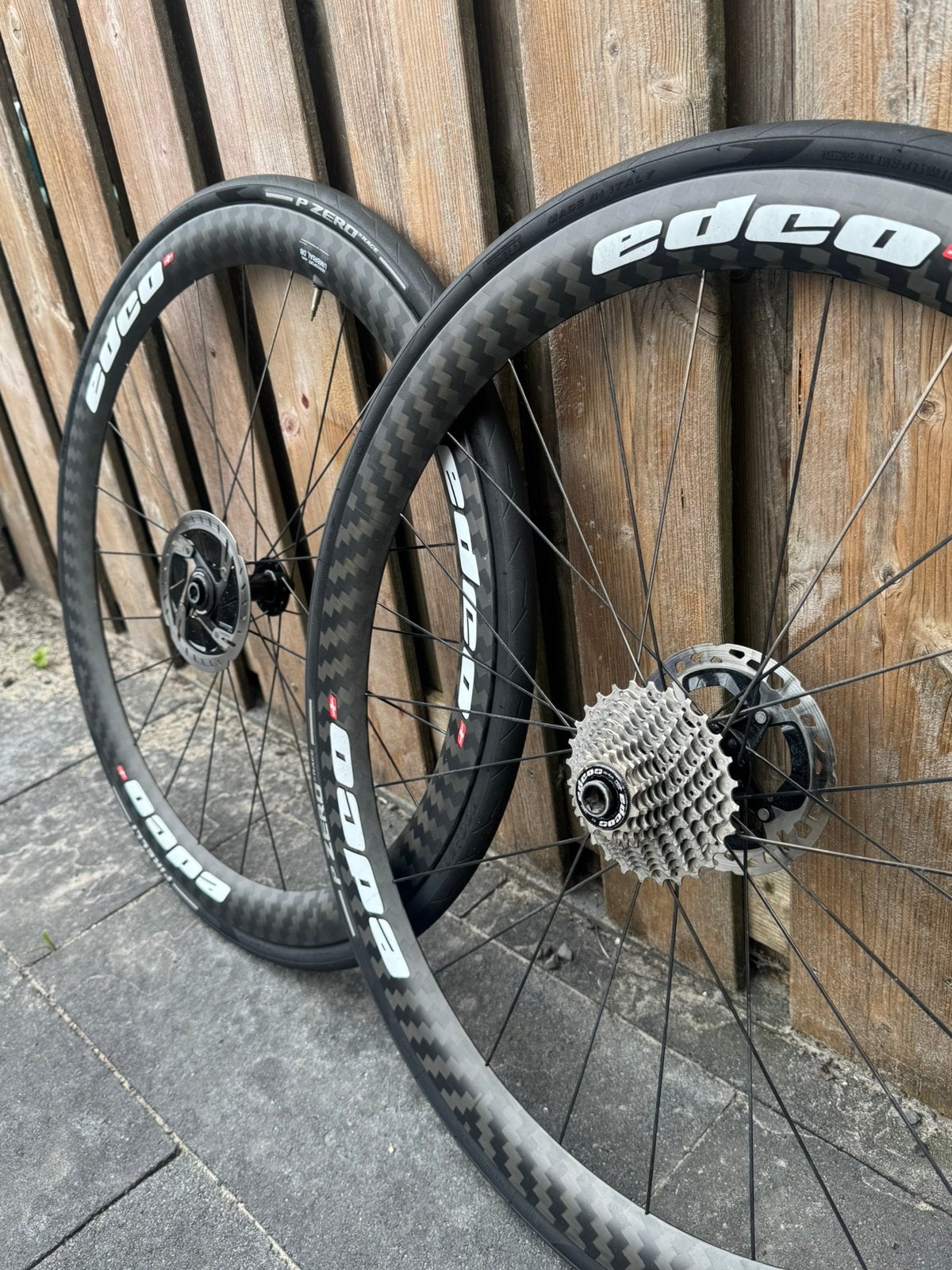 Carbon draad wielen, Fietsen en Brommers, Fietsonderdelen, Ophalen, Zo goed als nieuw, Carbon