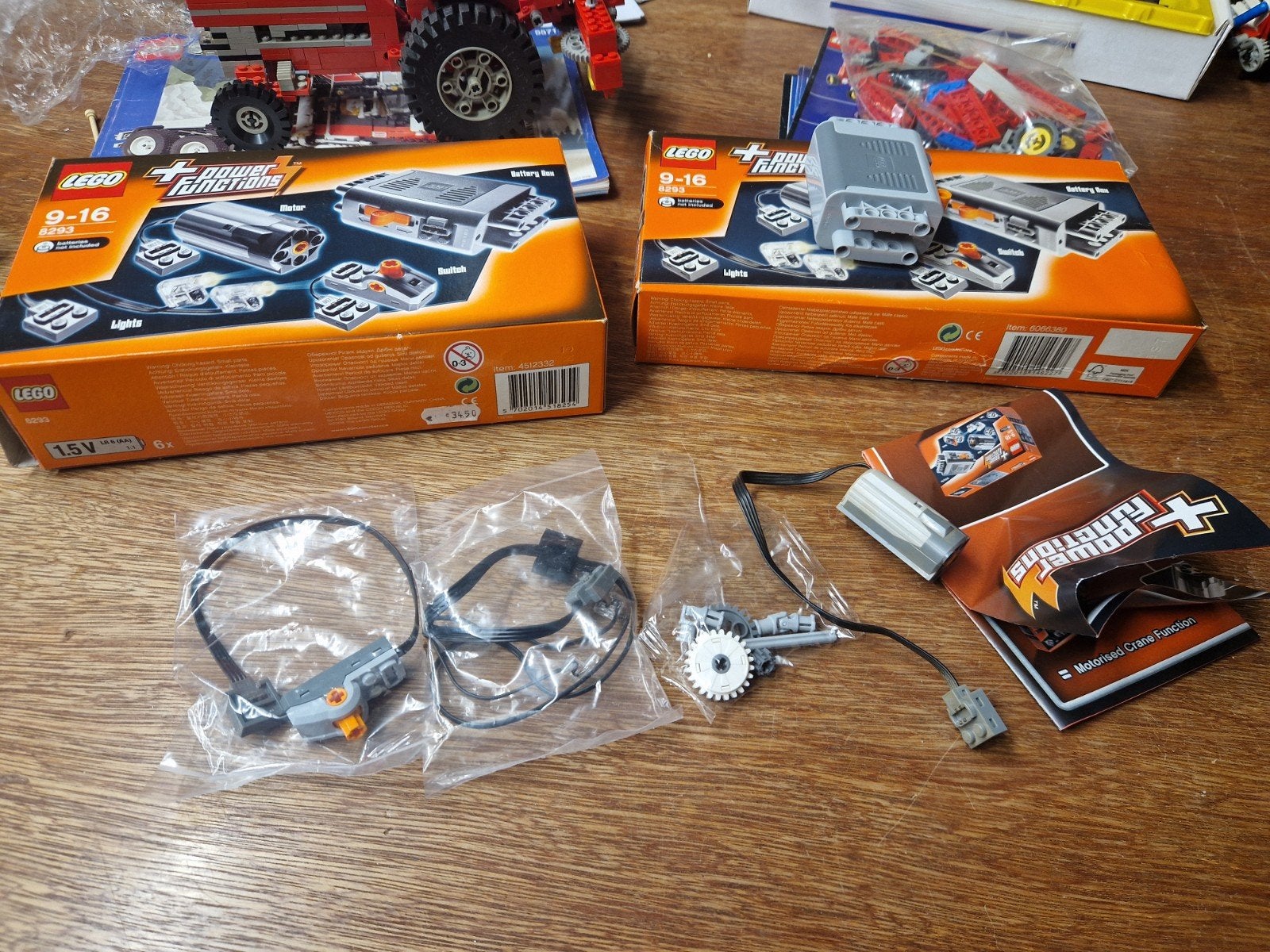 lego 8293 power functions motor sets (2stuks), Inclusief instructies, Lego, Nieuw, Ophalen of Verzenden