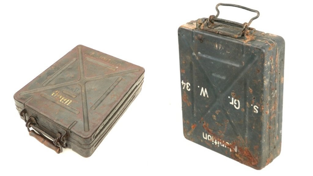 Resin 8 cm Granatwerfer 34  ammo cases (1:35, 25 stuks), Ophalen of Verzenden, Zo goed als nieuw, 1:35 tot 1:50, Diorama