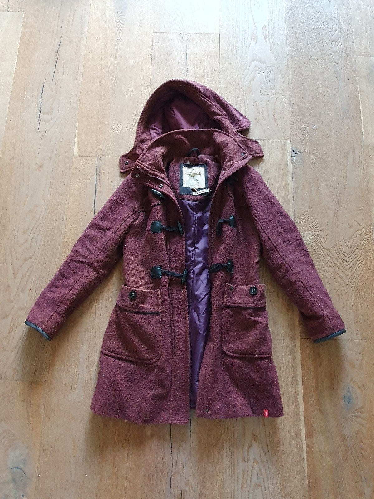 Winterjas polyester en wol maat s, EDC by Esprit, Ophalen of Verzenden, Gedragen, Maat 36 (S)