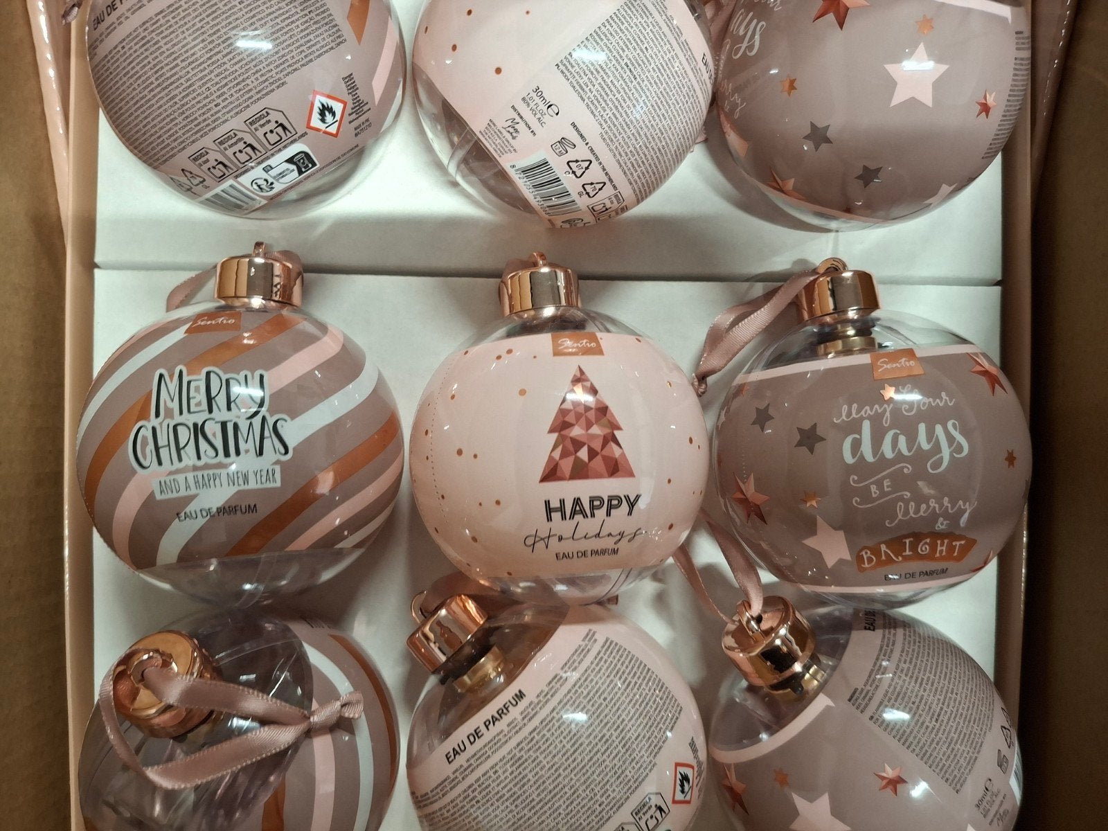 Sentio X-Mas Pink Balls Display parfum 24 pcs Kerst, Ophalen of Verzenden, Nieuw
