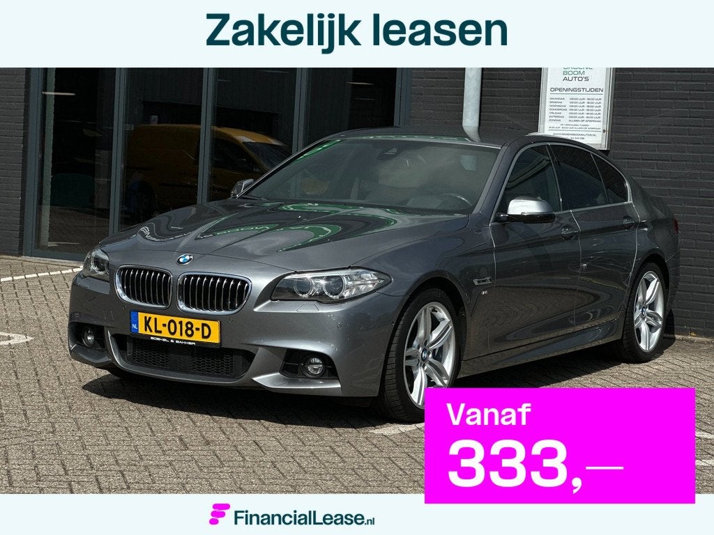 BMW 5-serie 528i M Sport Edition/CAMERA/NAVI/LEDER/NL-AUTO N, Automaat, Gebruikt, Euro 6, 4 cilinders