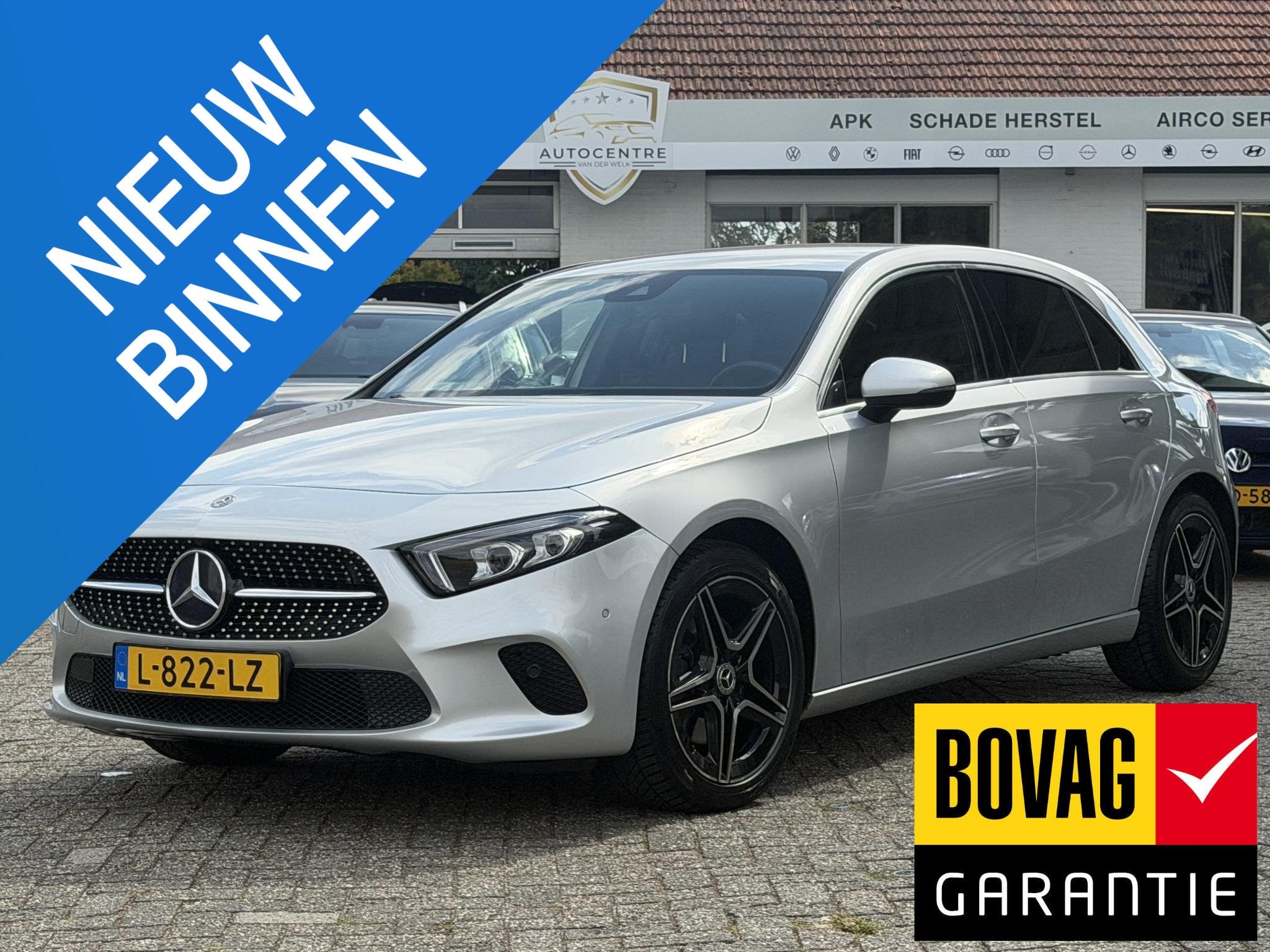 Mercedes-Benz A-klasse 220 Premium Plus AMG-line | RODE GORD, 12 maanden, Gebruikt, Leder, Bedrijf