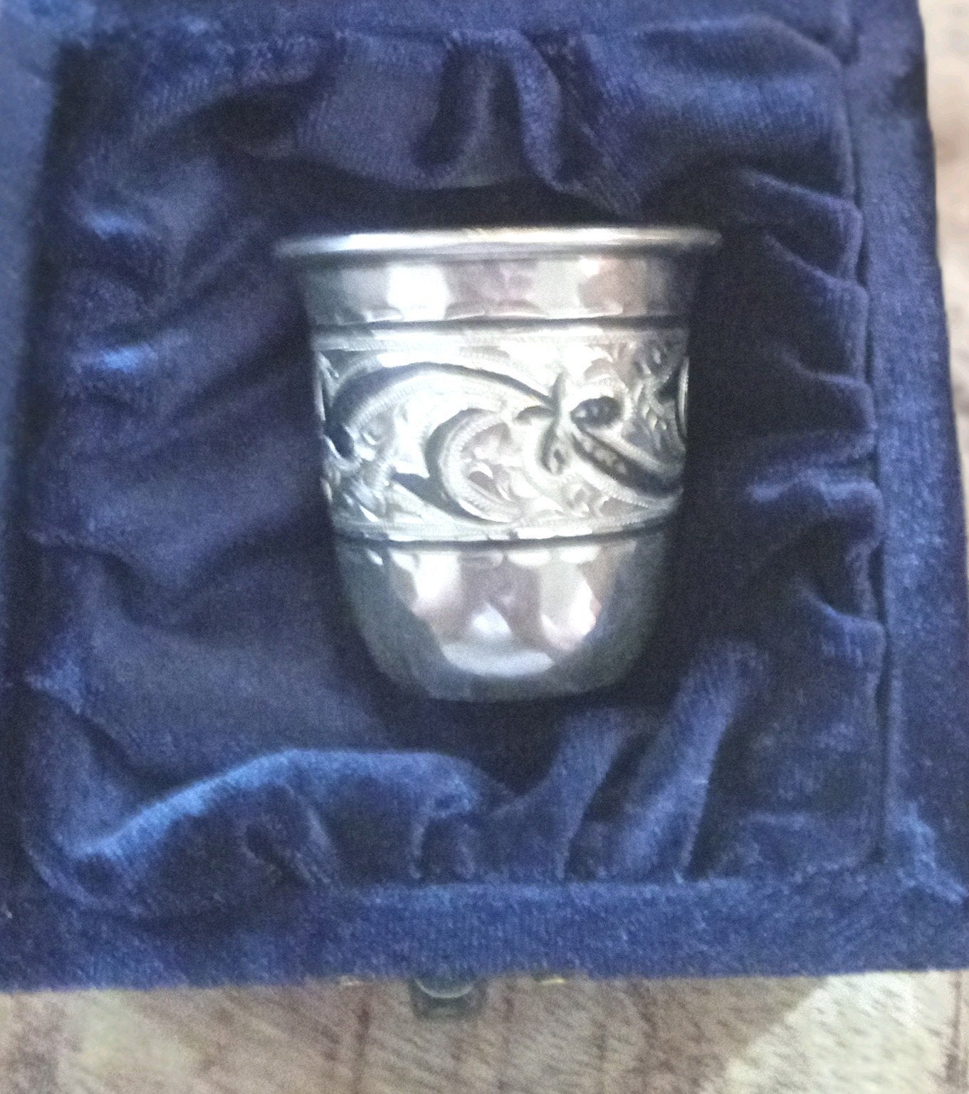 Russische 875 niëllo zilveren bekertje, Ophalen of Verzenden, Zilver